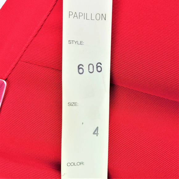 Long  Red Pencil Skirt Woman's 4 #1368 - Picture 8 of 10